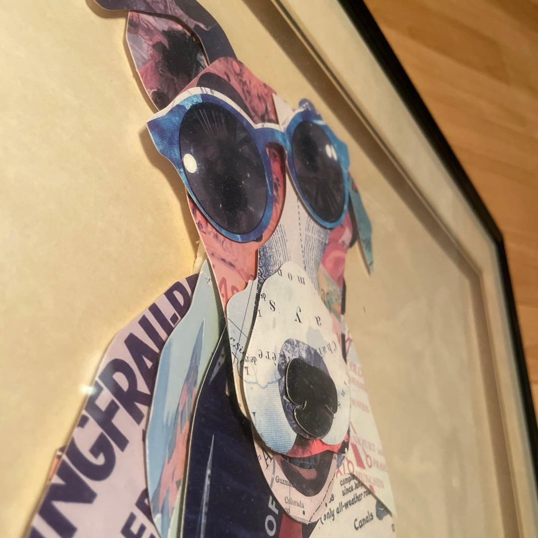 廃番 KARE スケータードッグ 65x65cm ピクチャーフレームアート