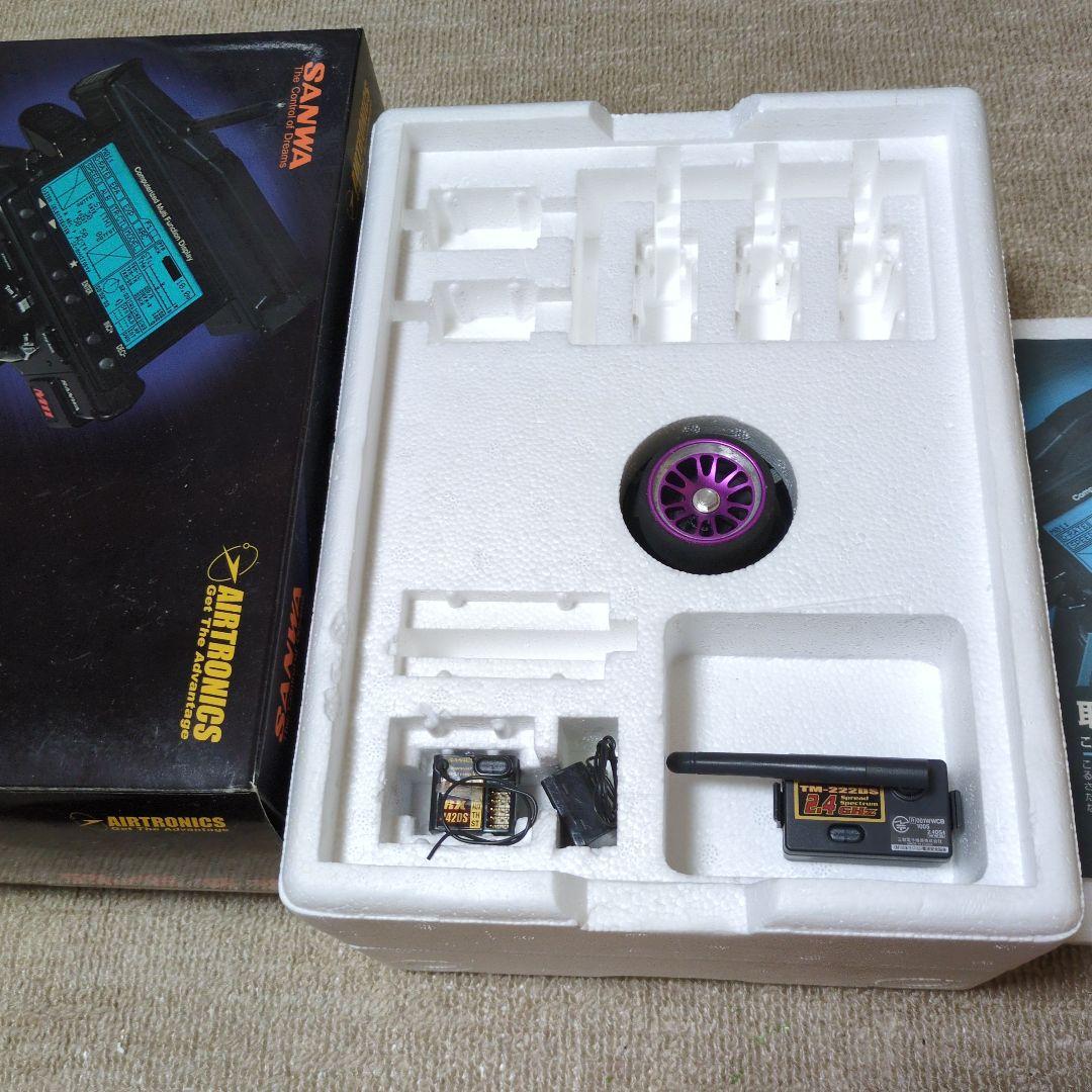 サンワ M11 Prestige パープルVer 送受信機プロポバッグ付き中古品