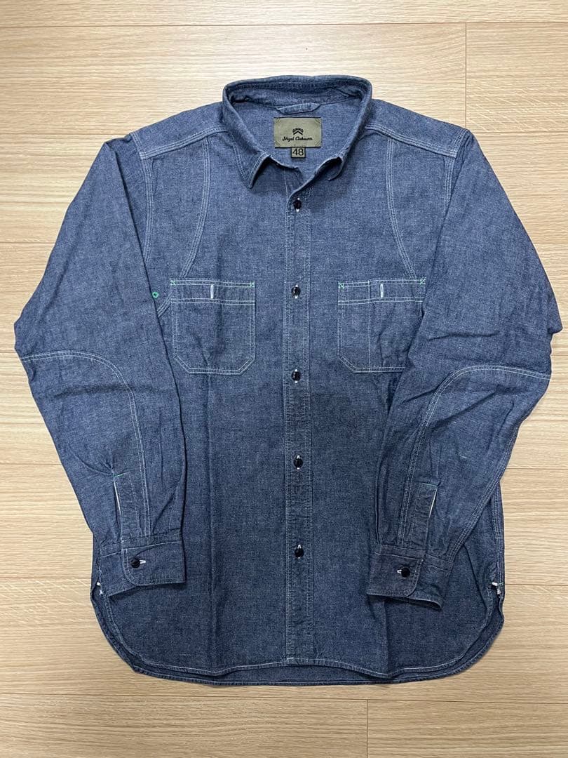 Nigel Cabourn メディカルシャツ インディゴ染め サイズ48 - メルカリ