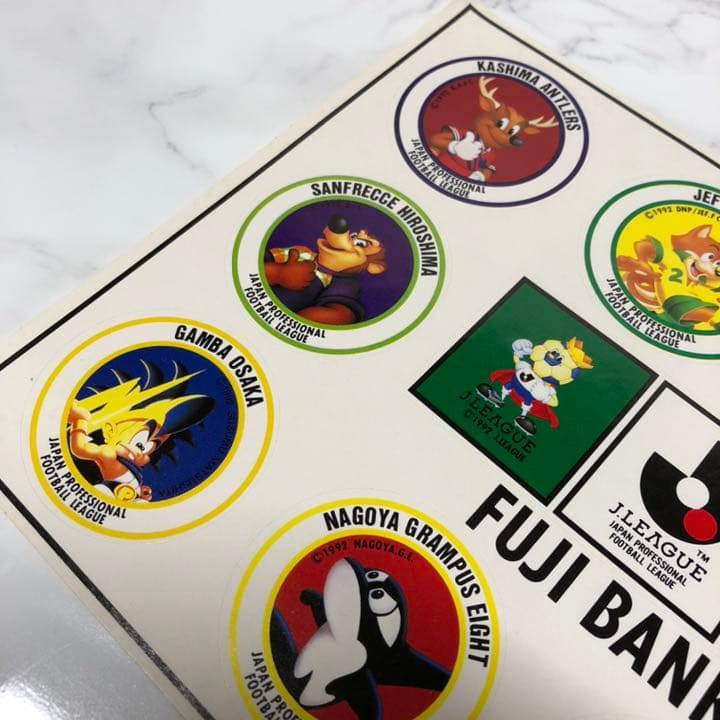 ⑤ Jリーグ 発足 1992年 レア 記念 シール コレクション サッカー
