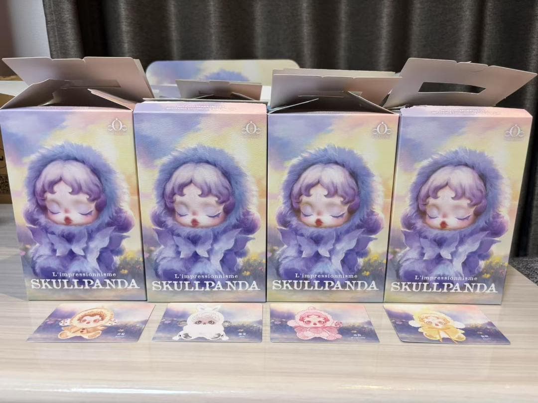 SKULLPANDA L’impressionnisme 4点セット Amazon.com: POP MART SKULLPANDA L'impressionnisme Series Plush
