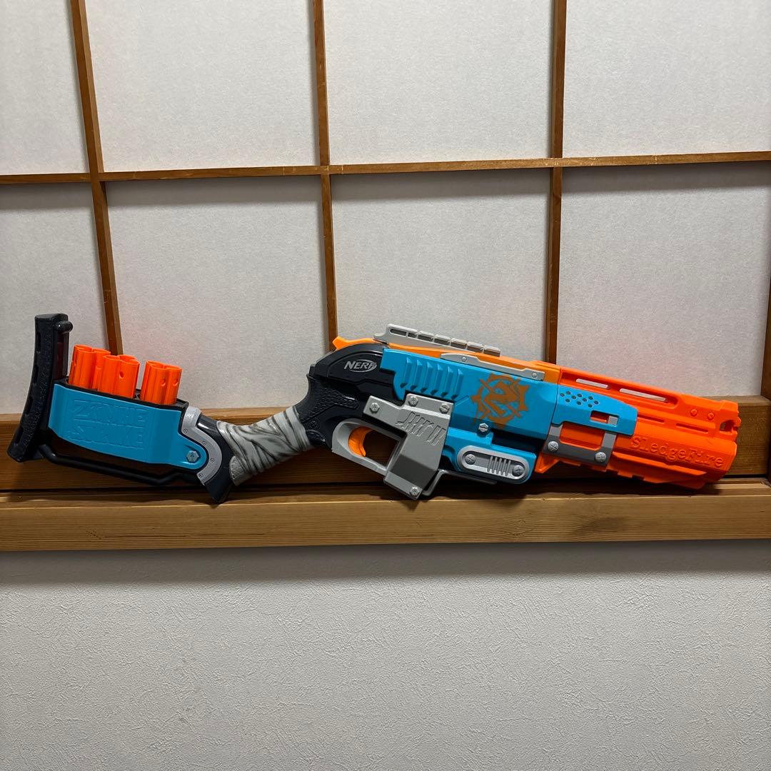 ナーフ ゾンビストライク スレッジファイア オレンジトリガー 最終