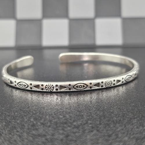 トゥアレグ族 デザイン バングル ブレスレット シルバー サージカル