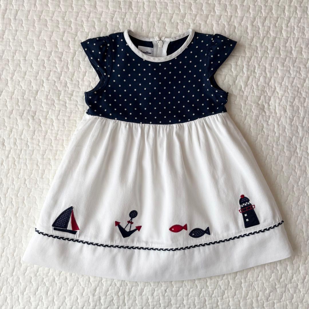 familiar ファミリア ワンピース マリン 80 - メルカリ