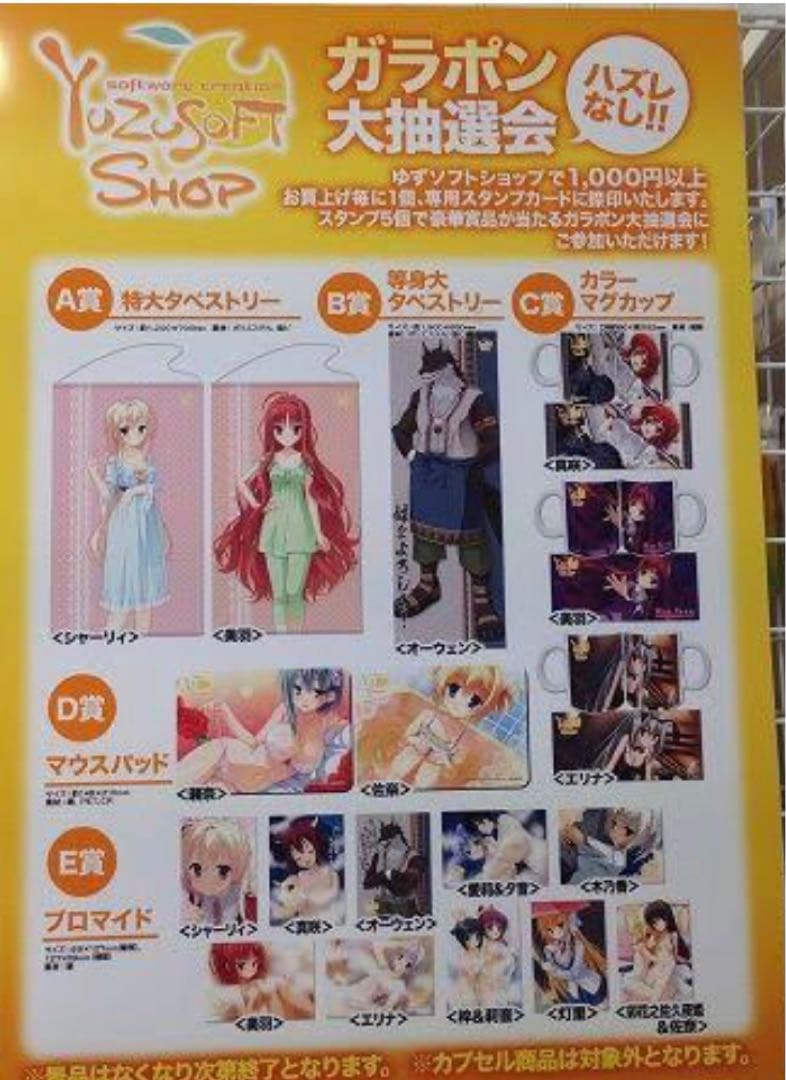 ゆずソフト シャーリィ タペストリー 天色*アイルノーツ