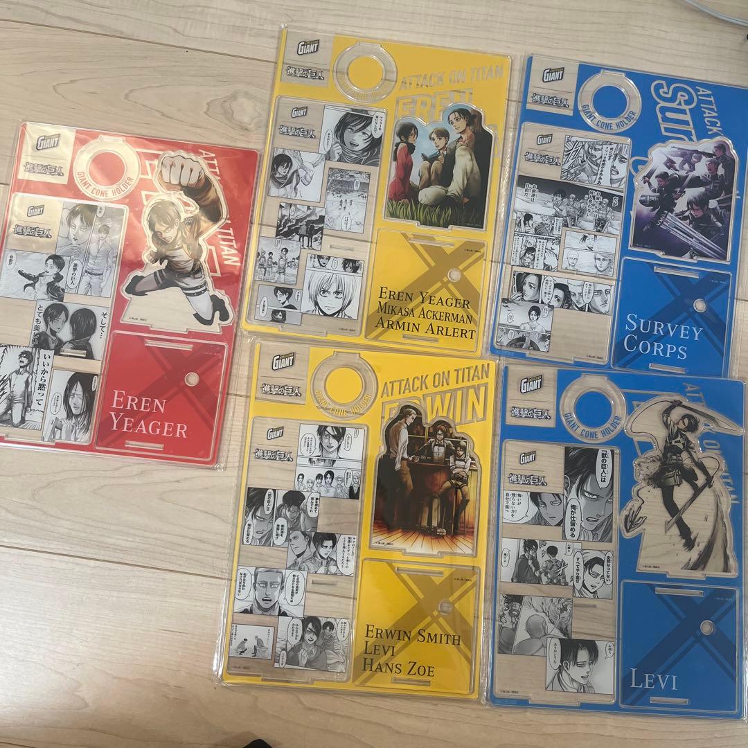 非売品 進撃の巨人 アクリルスタンド 5枚 セット 進撃の巨人 アクリルスタンド | AVENGERZ ONLINESTORE