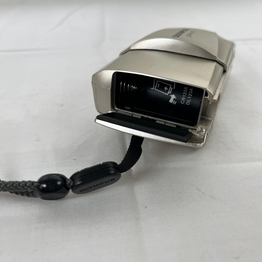 h) OLYMPUS μ[mju:]-II シルバー フィルムカメラ ジャンク OLYMPUS