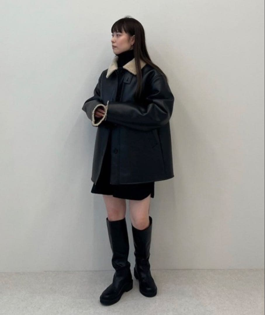 anuke/アンヌーク Boa Flight Jacket 36 - メルカリ