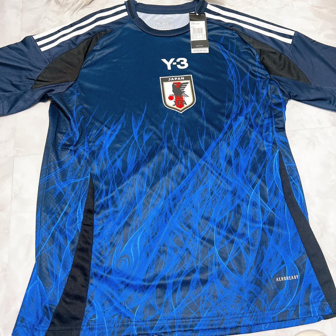 adidas Y-3 日本代表 ユニフォーム 炎グラフィック M サッカー日本代表史上初「Y-3」とのコラボレーションが実現 燃え盛る
