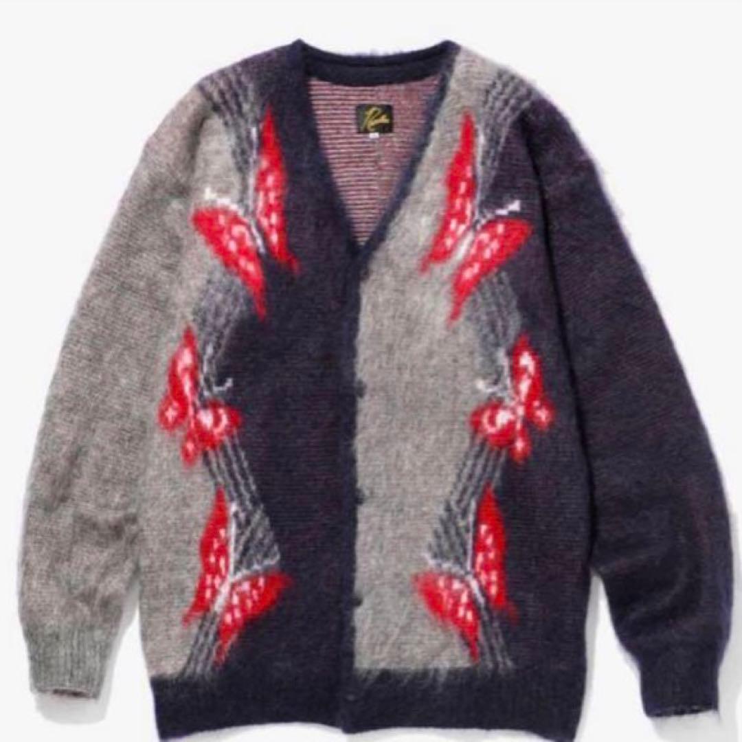 ほぼ新品 Needles ニードルス モヘアカーディガン パピヨン 人気 タグ付