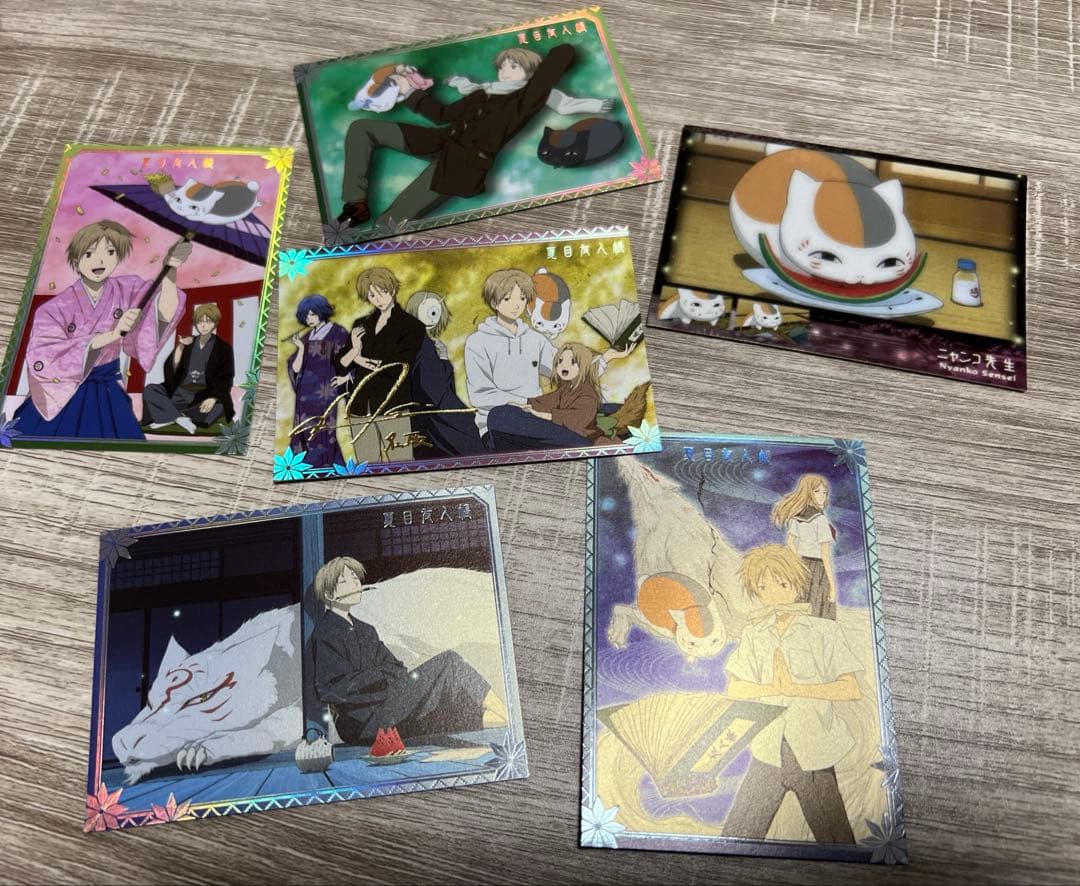 入手困難】☆金箔サイン入り☆夏目友人帳 絵巻物トレカ6枚 - メルカリ