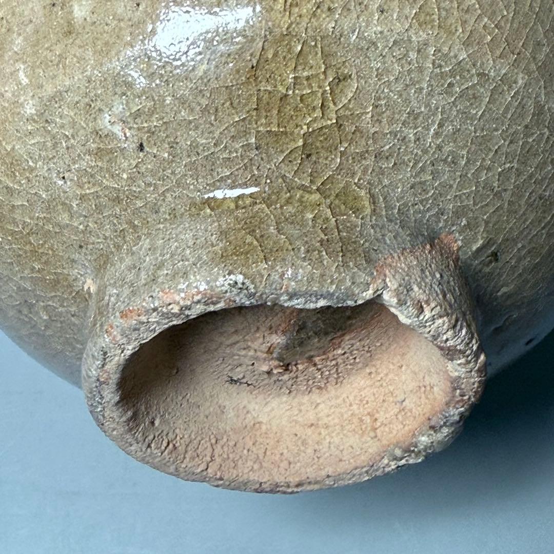 古唐津 無地唐津 奥高麗茶碗 古美術 蒐集家旧蔵 茶道具 飴釉