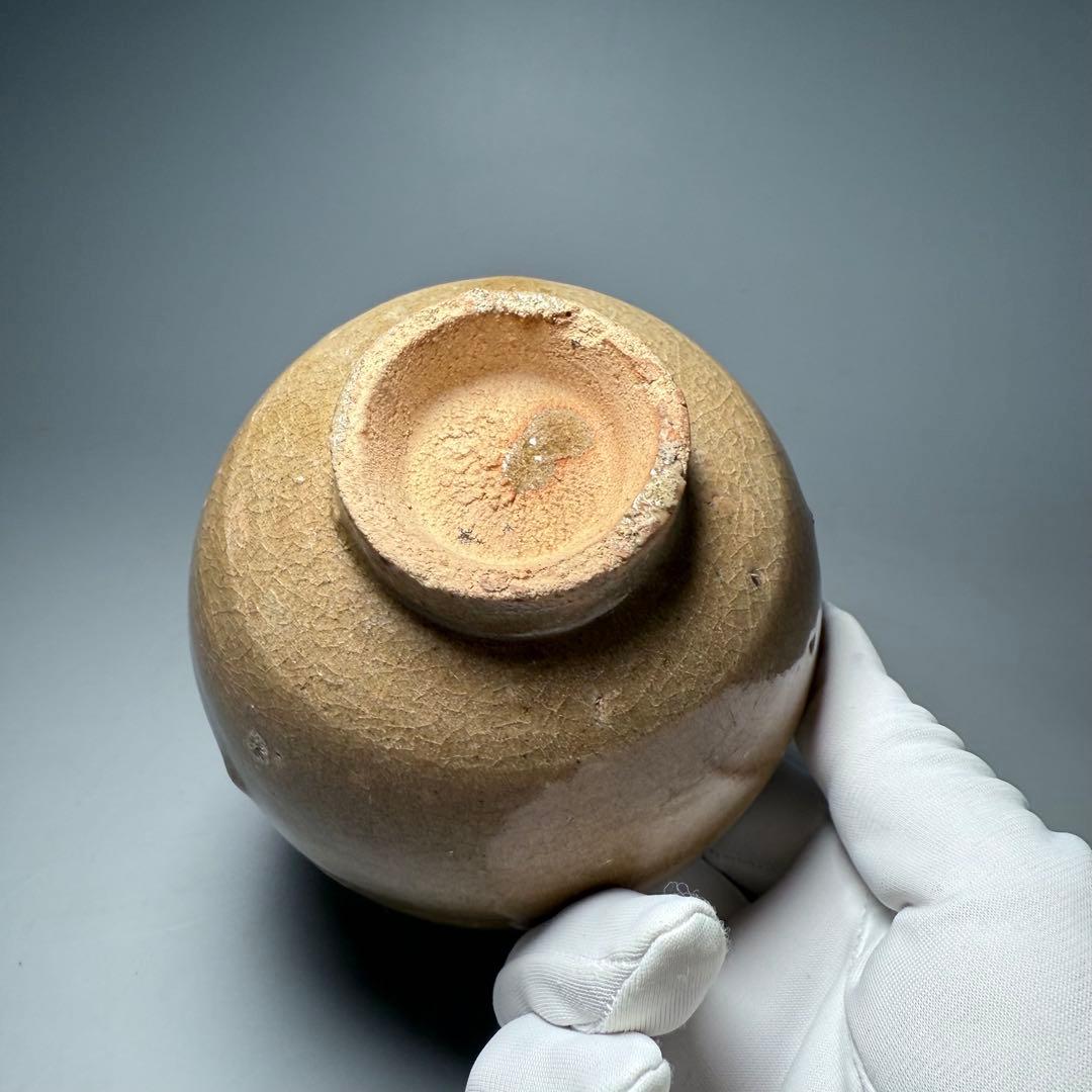 古唐津 無地唐津 奥高麗茶碗 古美術 蒐集家旧蔵 茶道具 飴釉