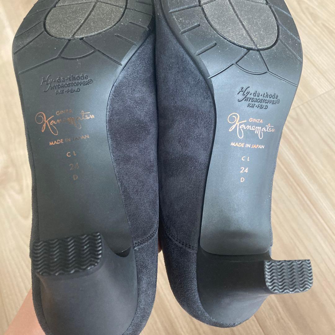 ブーティ 銀座かねまつ 24cm ワイズD チャコールグレー 5.5cm - メルカリ