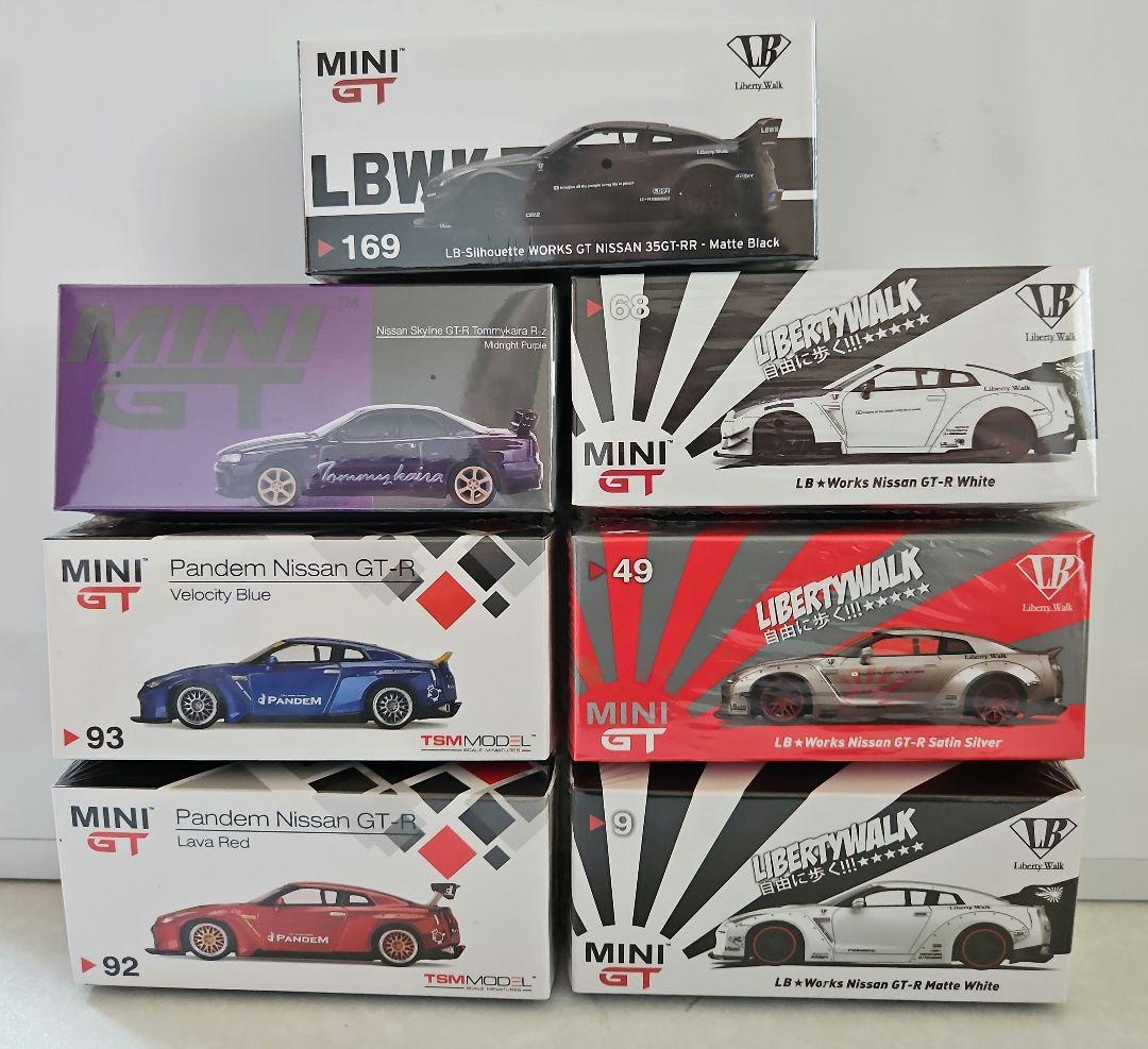 MINI-GT NISSAN GT-R GTR GT R35 パンデム 7台