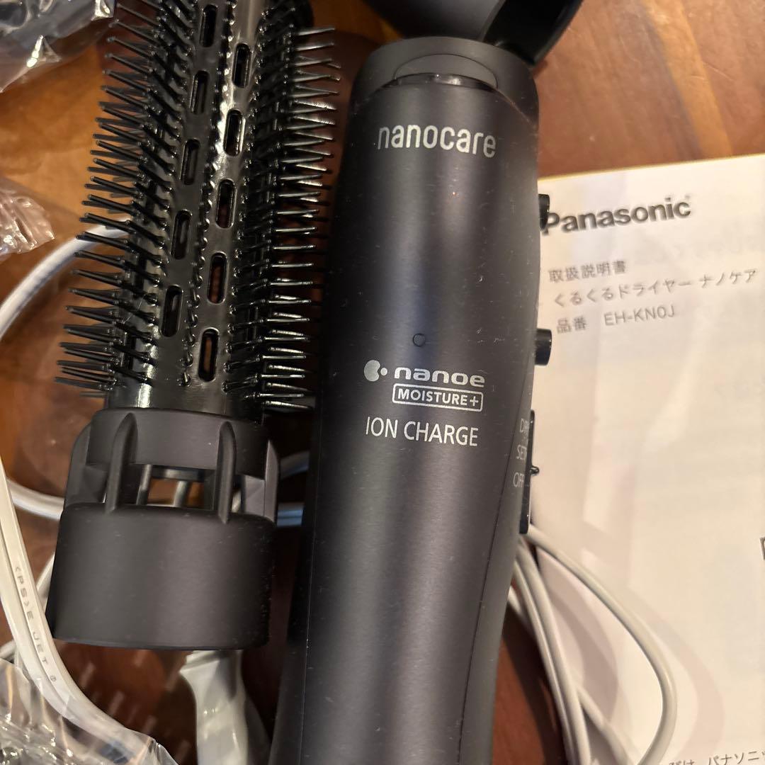 中古】Panasonic ナノケア ブラシヘアアイロン EH-KN0J