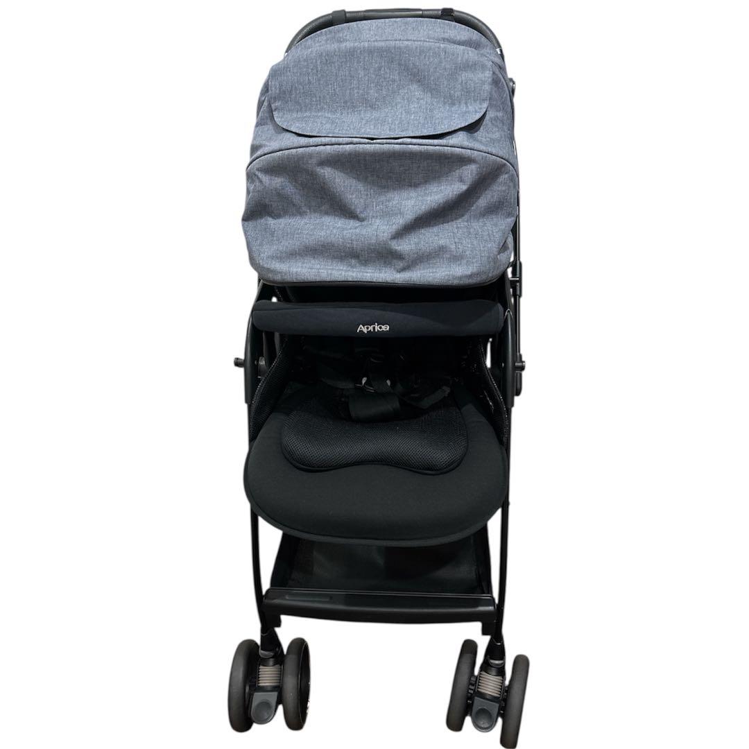 美品】Aprica オプティア クッション グレイス ダークネイビー AB型