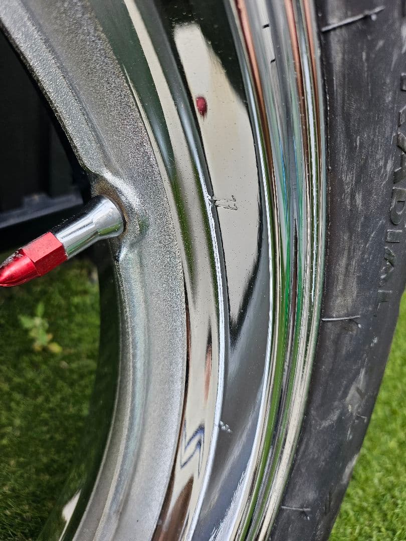 cb400sf nc31 前後ホイールセット メッキ - メルカリ