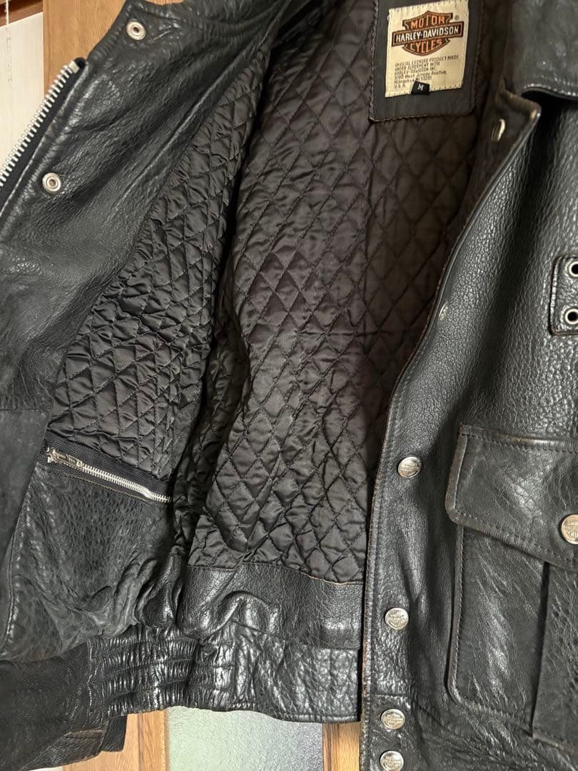 Harley-Davidson】 ポリスマン レザージャケット 90年代 - メルカリ