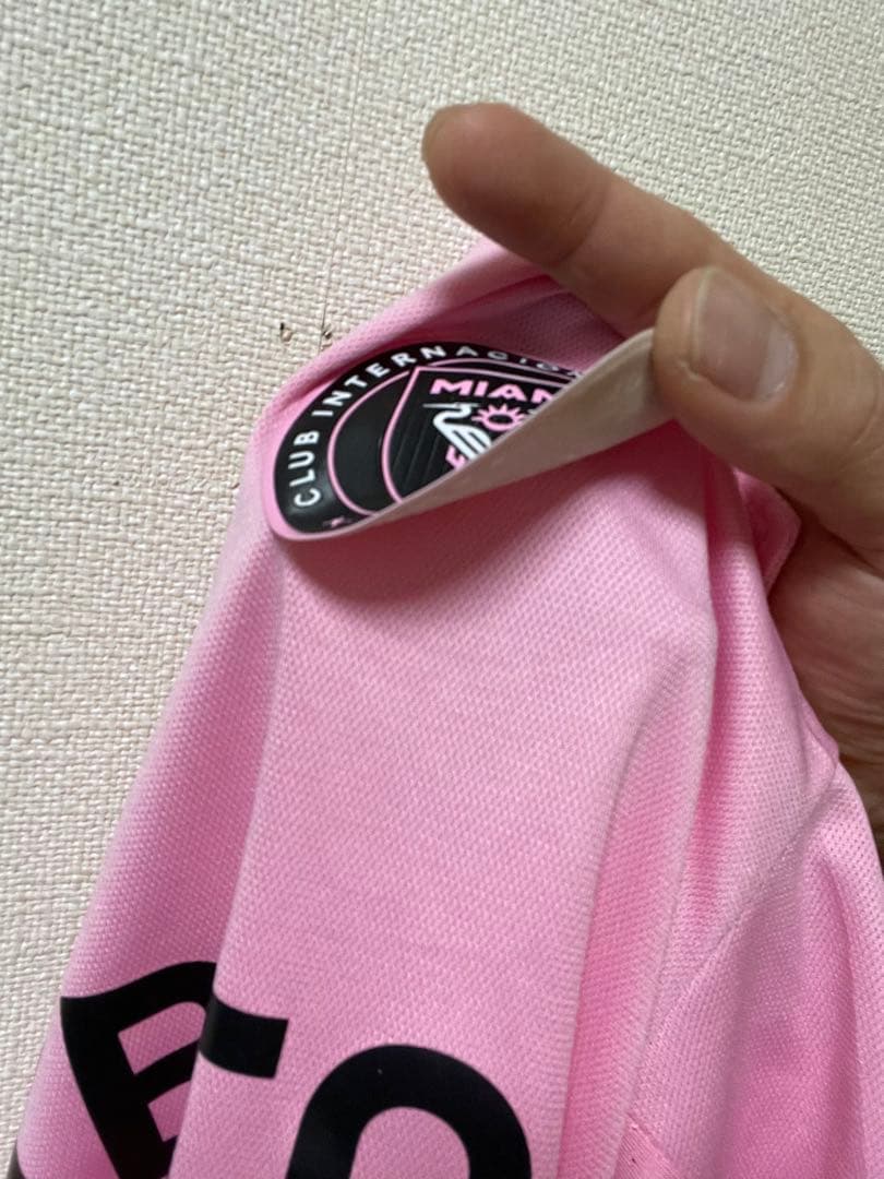 超希少】adidas マイアミリーグ決勝メッシ ピンク ジャージ XXL
