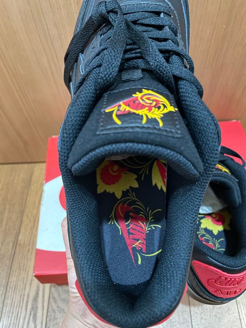 NIKE エアマックス90 ロシアン フローラル ブラックレッド 27.0cm