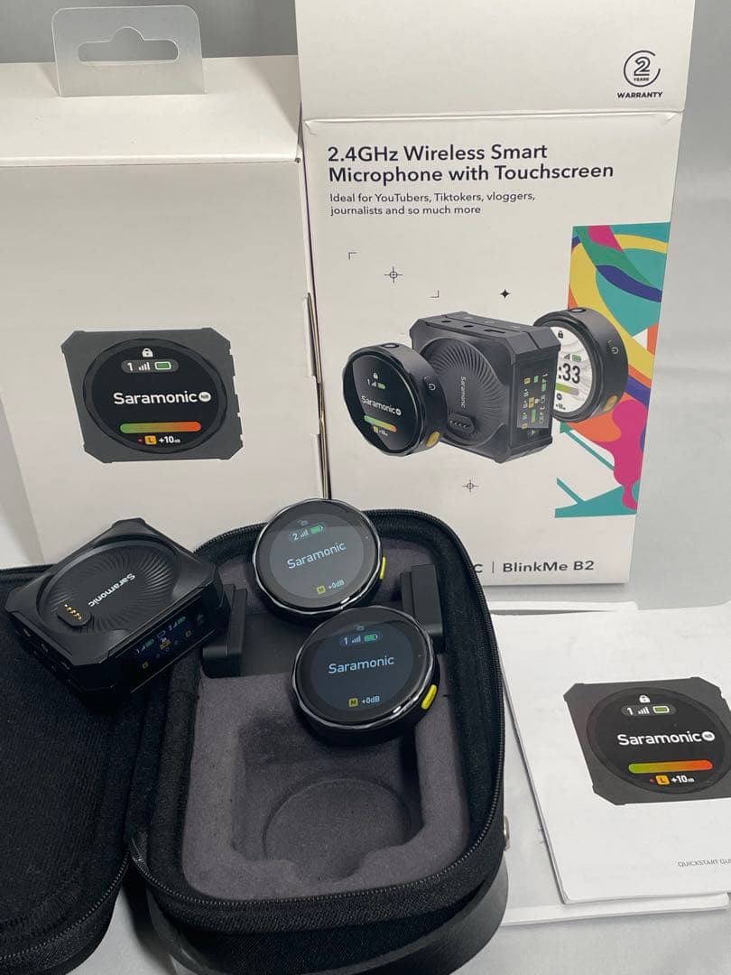 Saramonic BlinkMe B2 ワイヤレスマイク Saramonic BlinkMe | 2.4GHz Wireless Microphone with Touchscreen