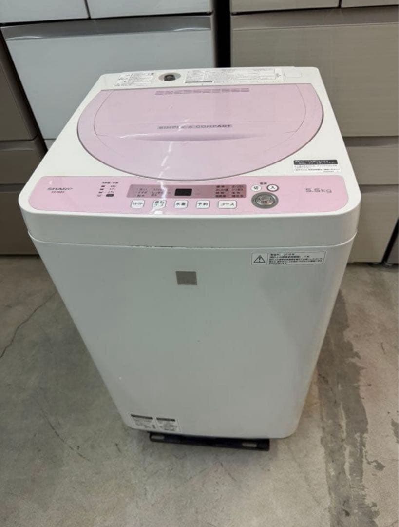 2018年式 5.5kg SHARP 洗濯機 ES-G5E5-KP