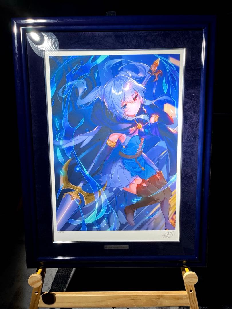 三嶋くろねON THE CLOCK TOWER版画