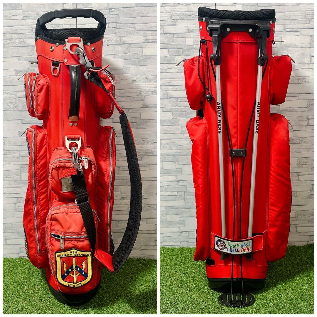 希少 アーミーベースコレクション ゴルフ キャディバッグ スタンド式