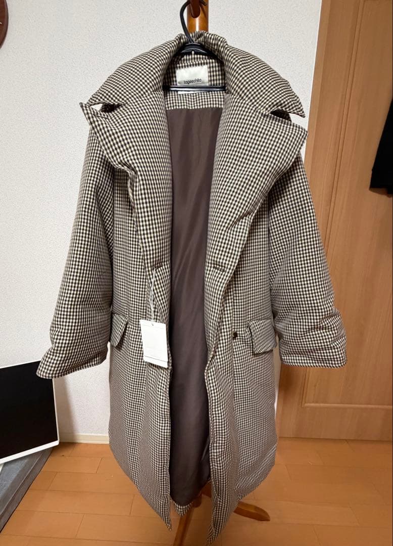 タイムセール【tageechita】クラシカルチェックダウンコート - メルカリ