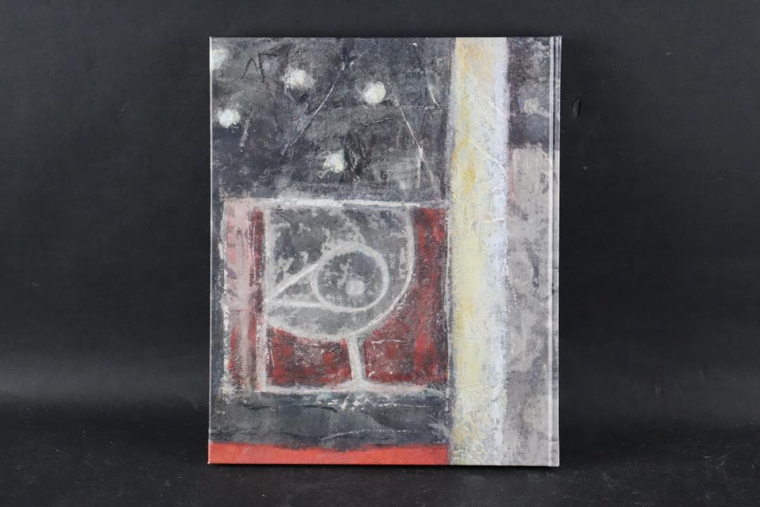 真作保証 ハンス・イヌメ 希少肉筆 板に水彩 額装 作品集・ポスト