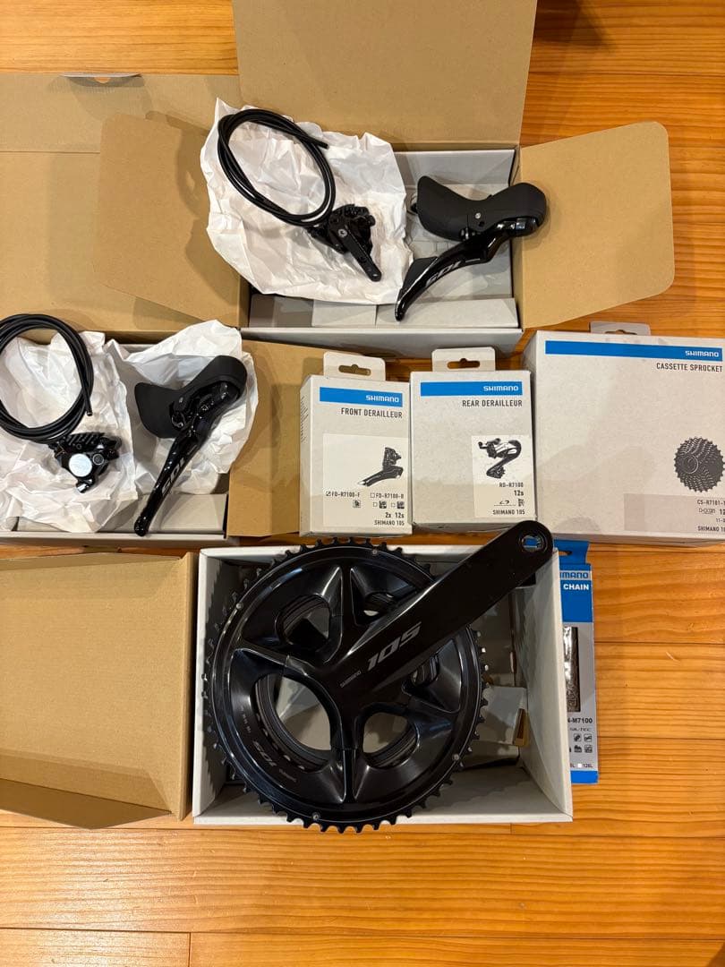 Shimano 105 R7100 12速　油圧コンポーネントセット　新品未使用 シマノ 105 R7100シリーズ メカニカルコンポ 初回キット 機械式シフト