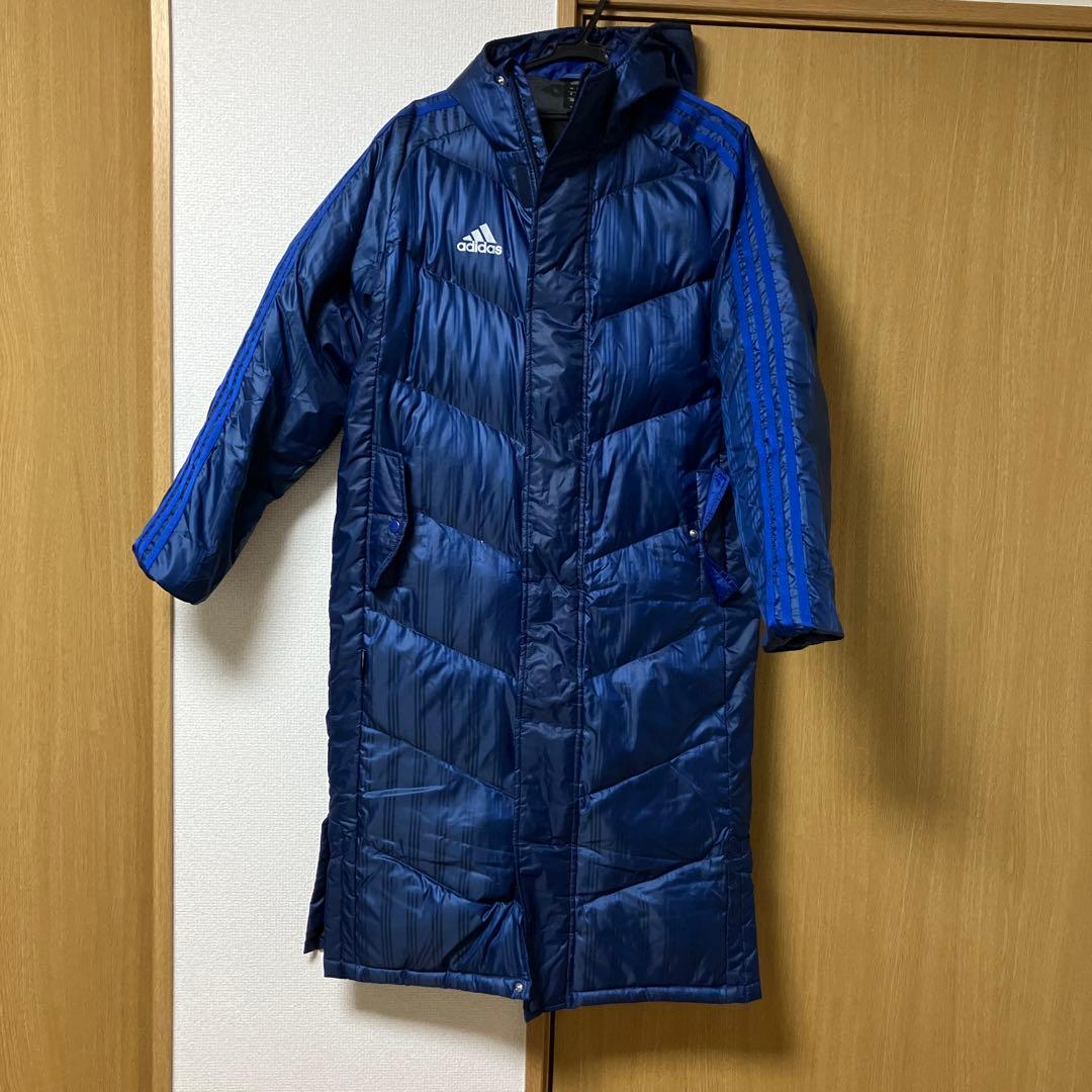 adidas ネイビー ベンチコート Sサイズ - メルカリ