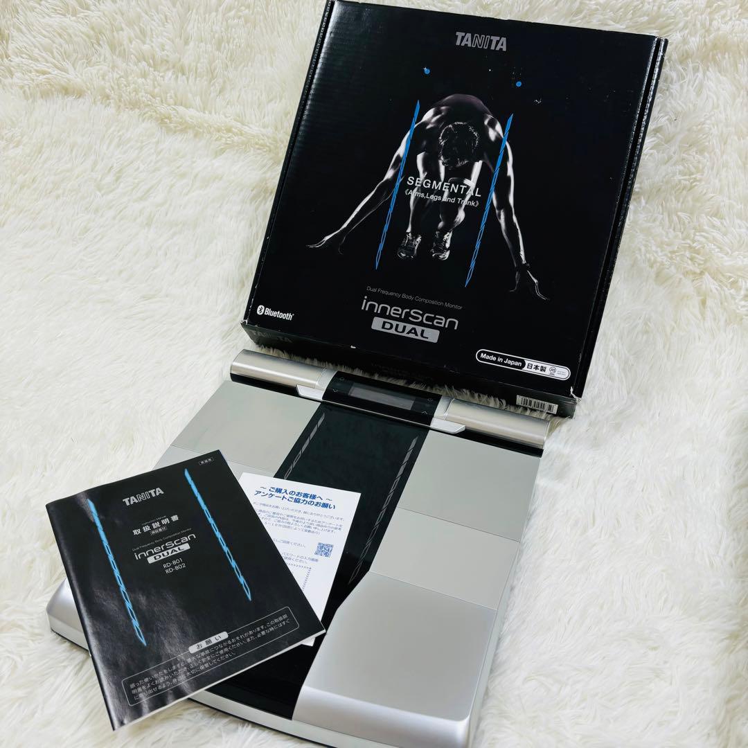 TANITA Innerscan Dual 体組成計　2019年製　RD-802 体組成計 innerScan DUAL ブラック RD-802 [スマホ管理機能あり