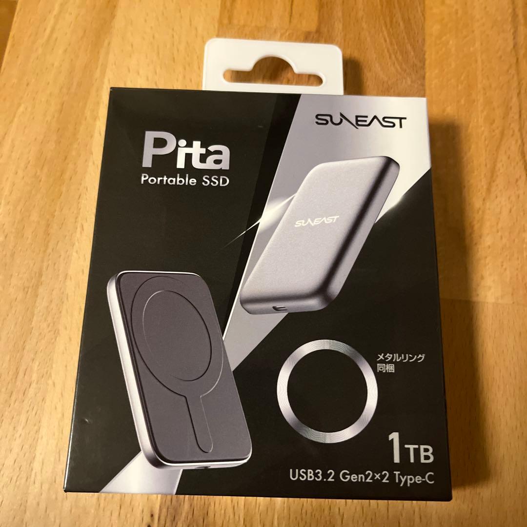 即日発送 SUNEAST Pita ポータブル SSD 外付け 1TB SUNEAST ポータブルSSD Pita 1TB SE-PS0001T2LP1F 大容量外付