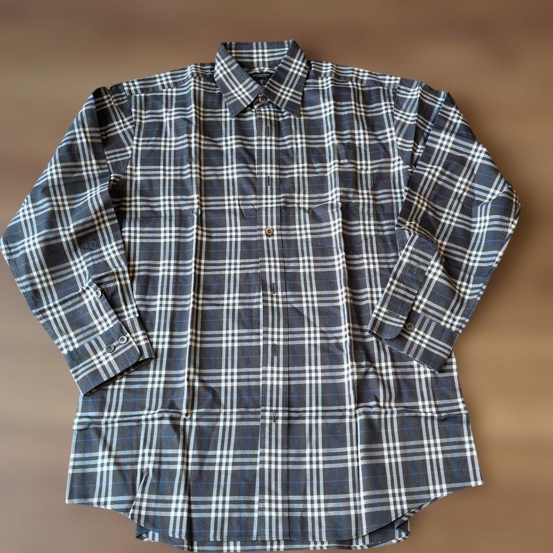 BURBERRY チェック柄 長袖シャツ M - メルカリ