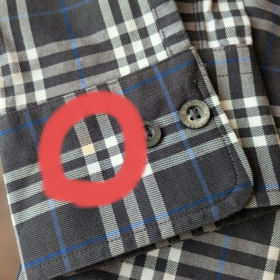 BURBERRY チェック柄 長袖シャツ M - メルカリ