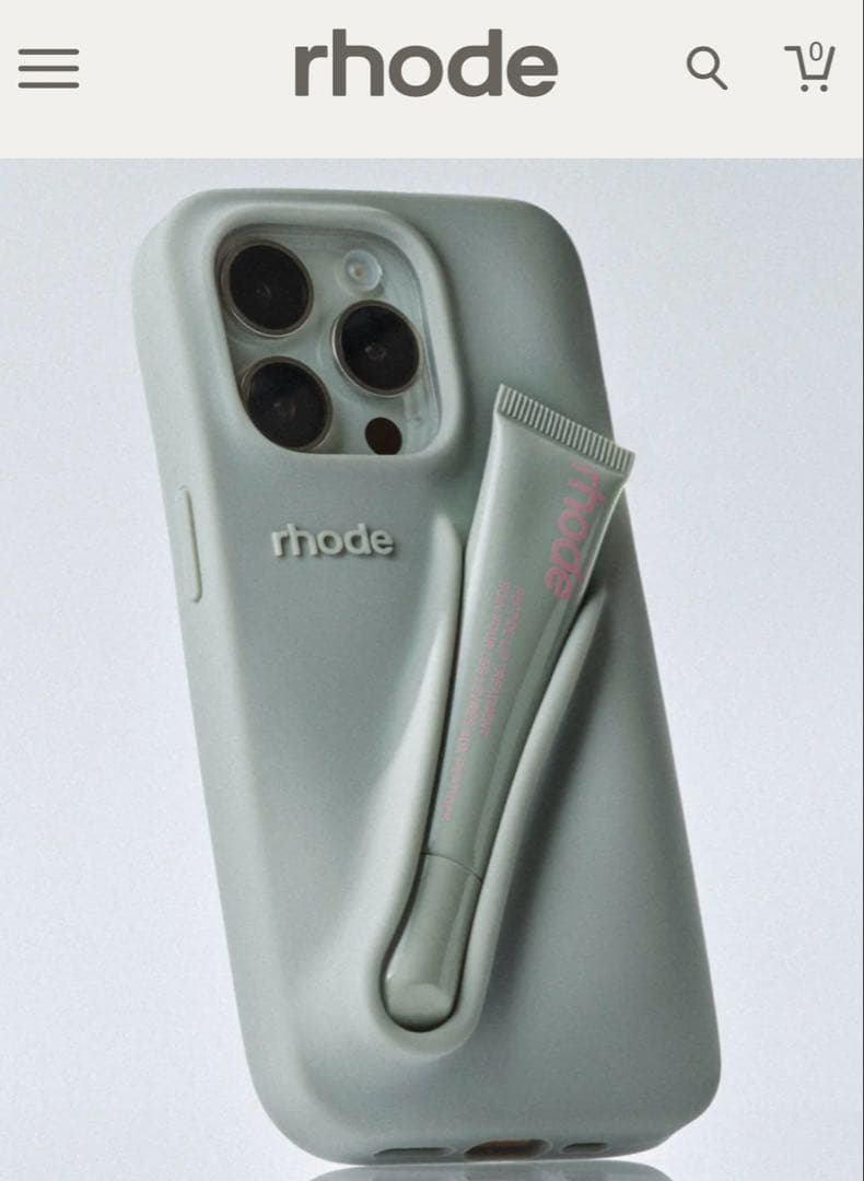 rhode lip case グレー iPhone 14/15対応 - メルカリ