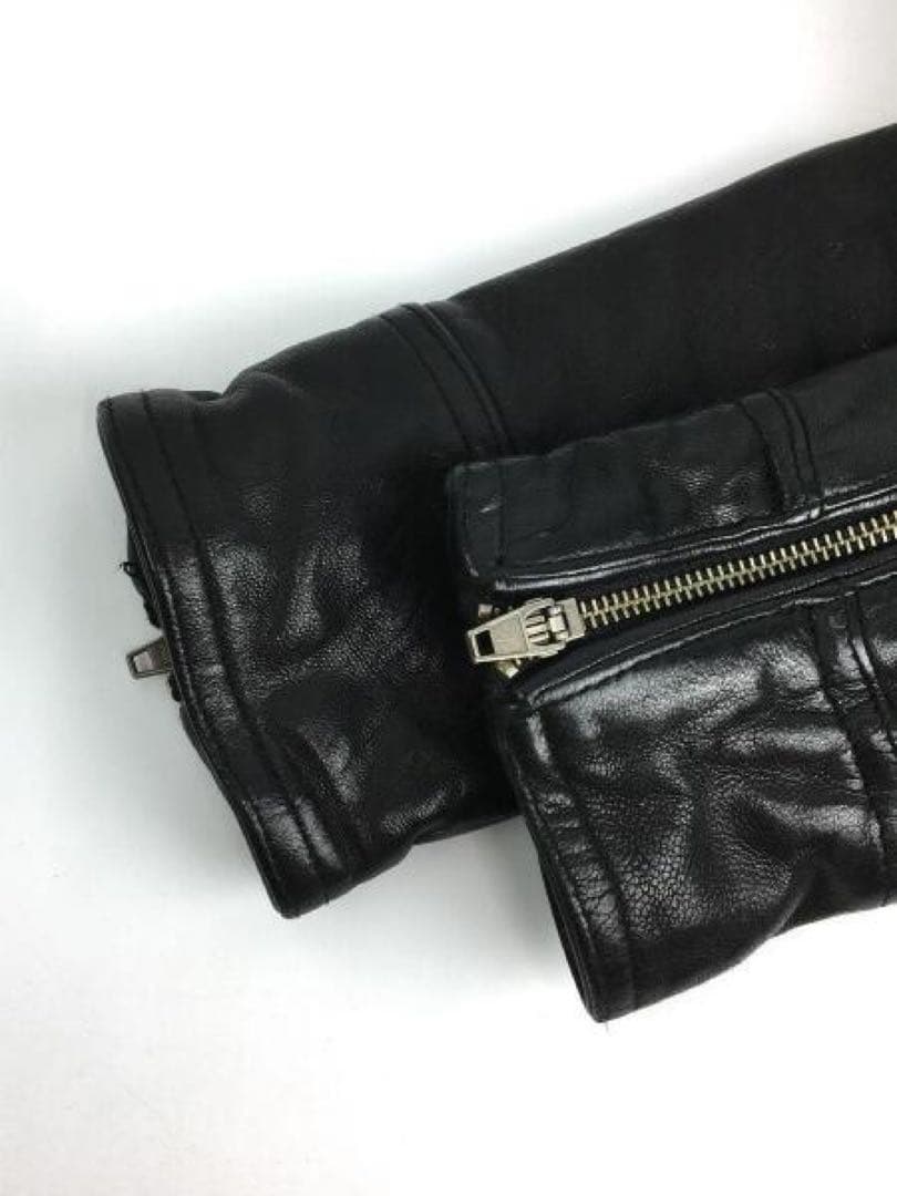 JACKROSE VINTAGE 90s 羊革 短丈ブラックレザージャケット - メルカリ