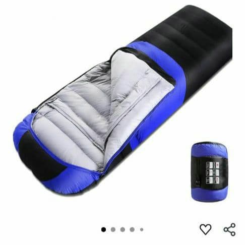 ダックダウン 寝袋 215x80cm -25℃〜-35℃対応