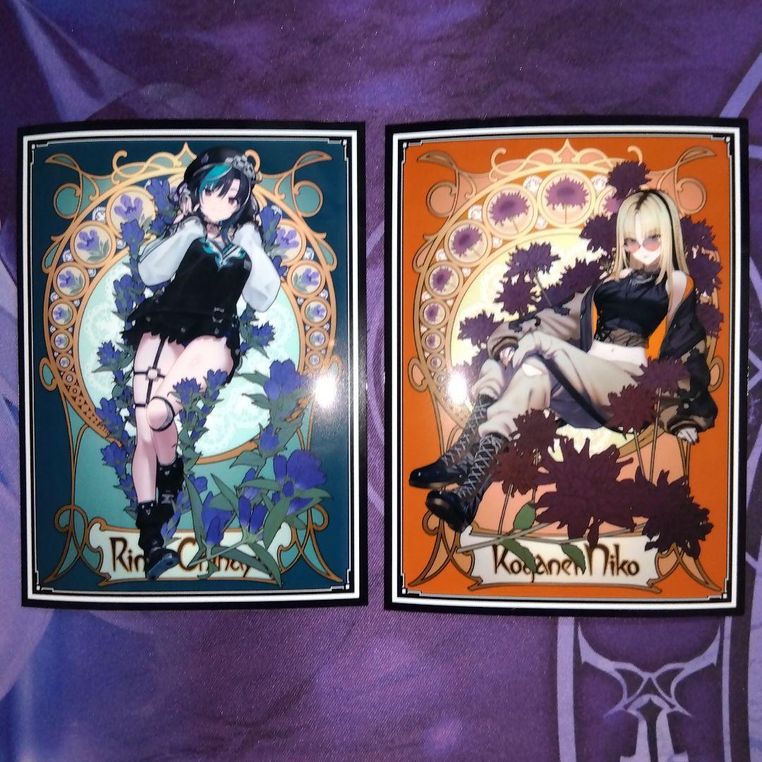 ホロライブ ミュシャ風 スリーブ 単品 計2枚セット 輪堂千速 虎金妃笑