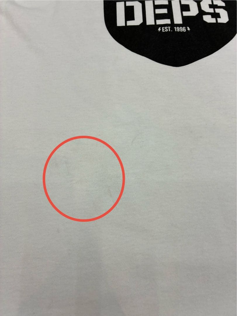 希少！限定！M！ホワイト！デプス×バスブリゲード ダブルネーム ロゴ T