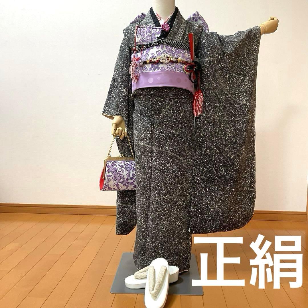 No.74 七五三　7歳　正絹着物フルセット　　　銀河 七五三 着物 7歳 フルセット(正絹)