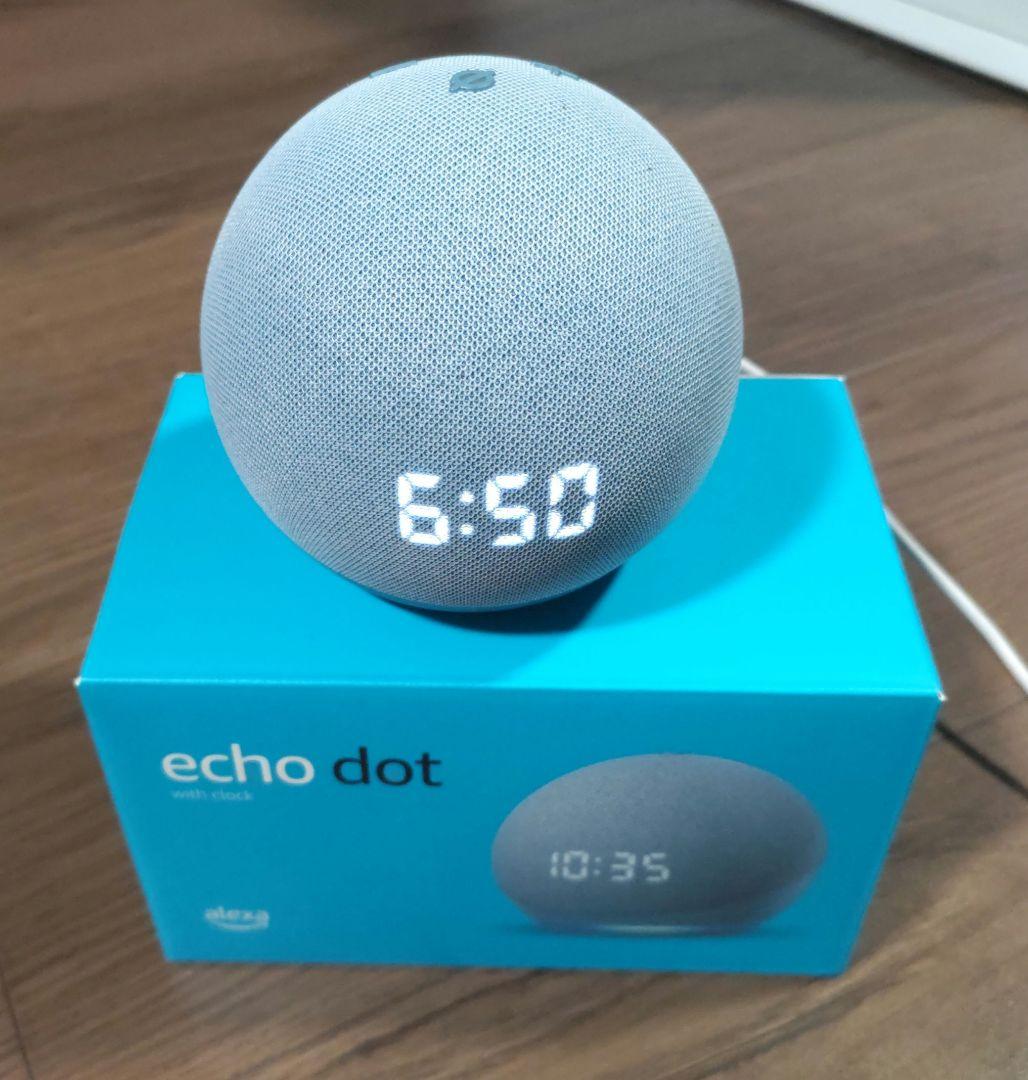 Echo Dot with Clock第4世代 ・時計付き・ブルー - メルカリ