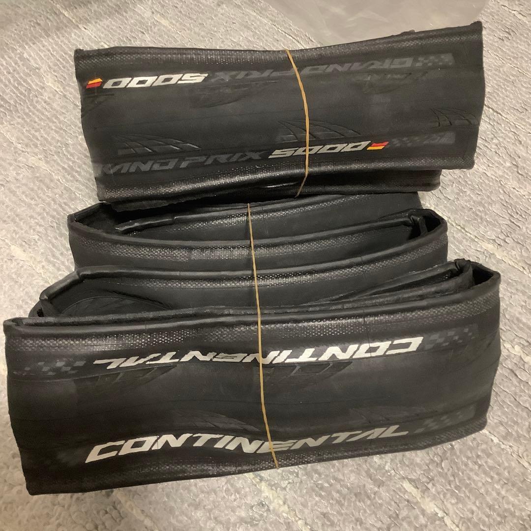 コンチネンタルGP5000 25Cクリンチャー 2本セット中古 走行少 GP