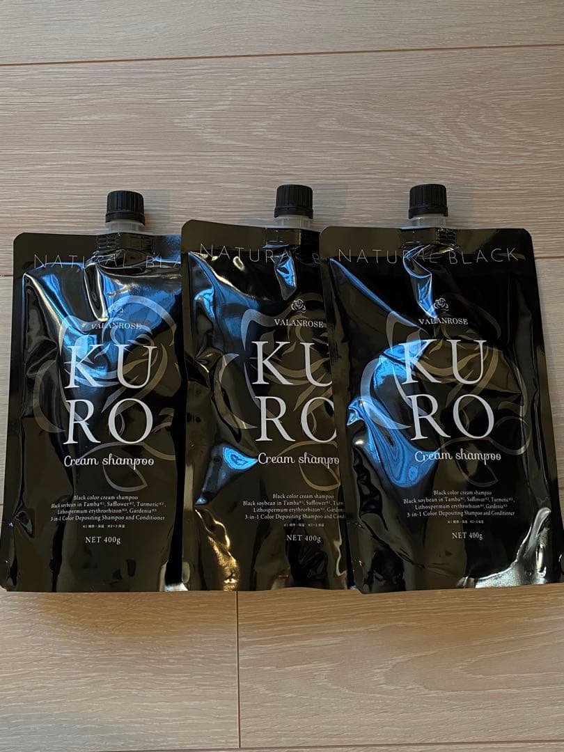 バランローズKURO クリームシャンプー 400g ナチュラルブラック3個セット Amazon.co.jp: 白髪ケア カラーシャンプートリートメント 白髪染め
