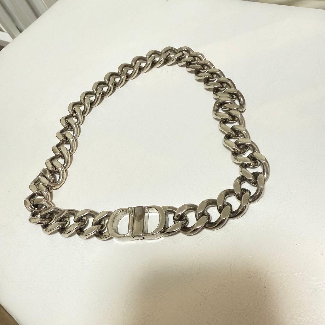 DIOR ロゴ　チェーンネックレス Christian Dior クリスチャンディオール ロゴ 喜平 ロングチェーン