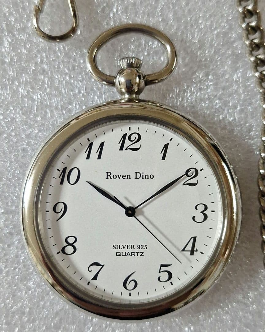 銀高騰】懐中時計 Roven Dino シルバー925 銀時計 - メルカリ