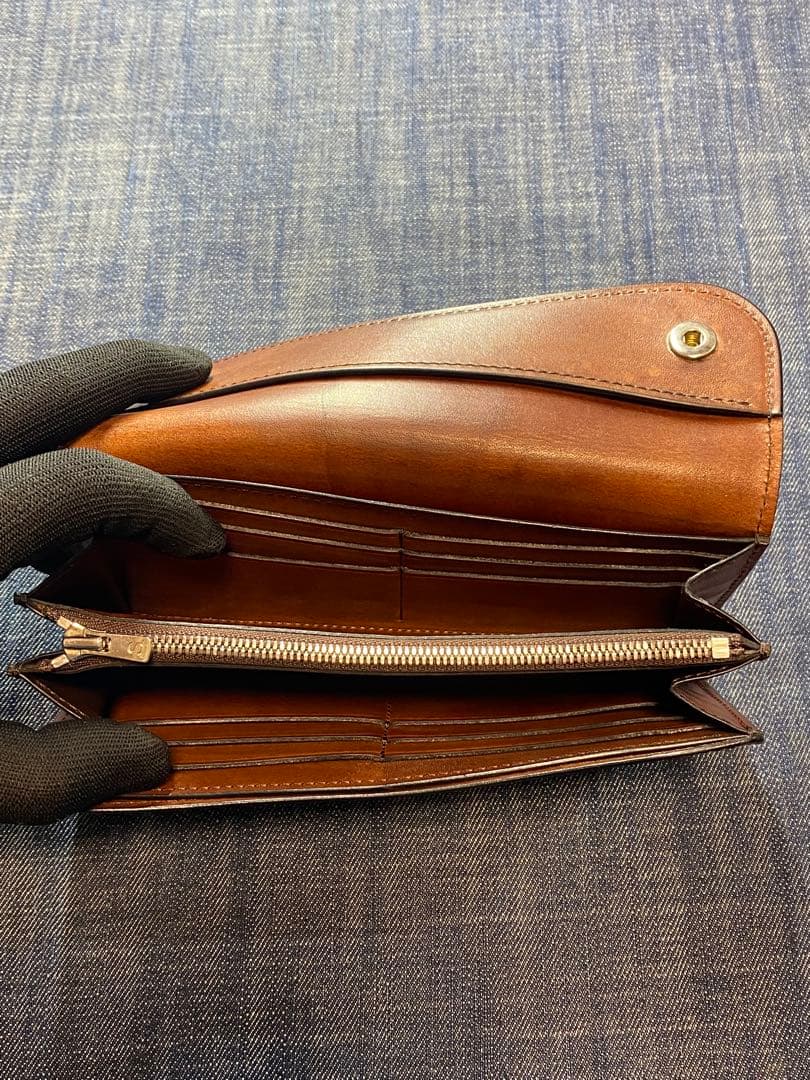 WILD SWANS WAVE ワイルドスワンズブラウンレザーウォレット WAVE WILD