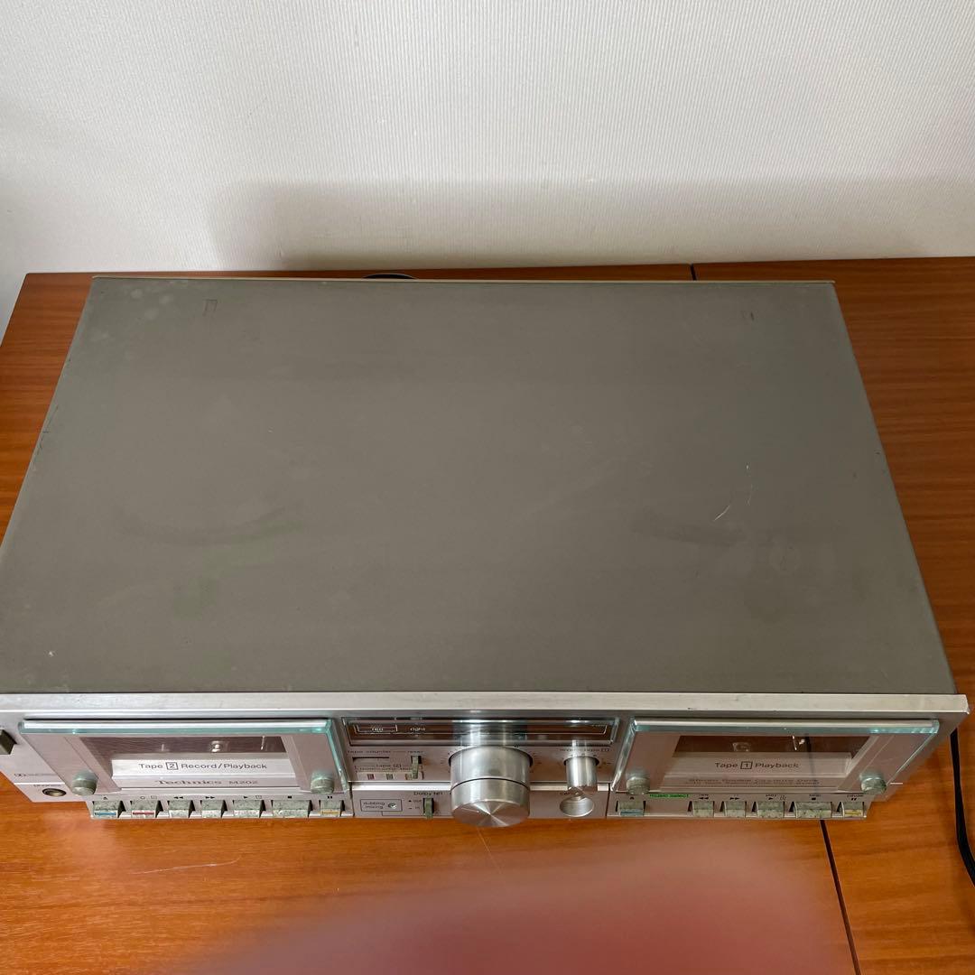 テクニクス Technics ダブルカセットデッキ RS-M202 昭和レトロ - メルカリ